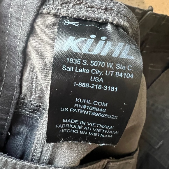Kuhl Pants Gray Radikl Hiking Straight Leg Lightweight Casual - Picture 9 of 10